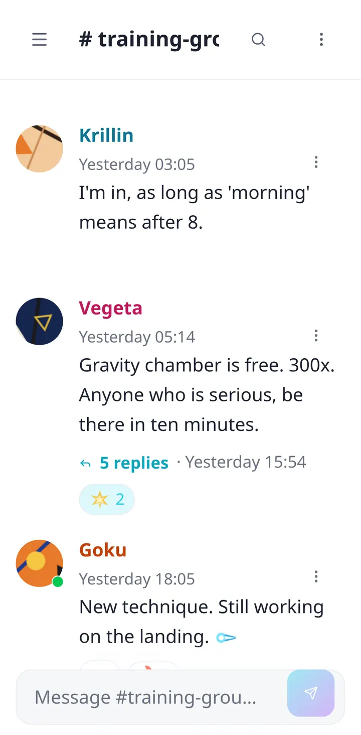 A thread on a phone-sized screen